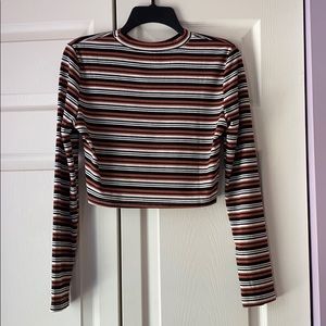 Cropped long sleeve tee